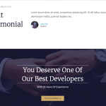 Testimonials and CTA