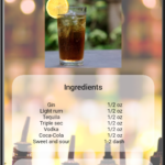 Cocktail recipe